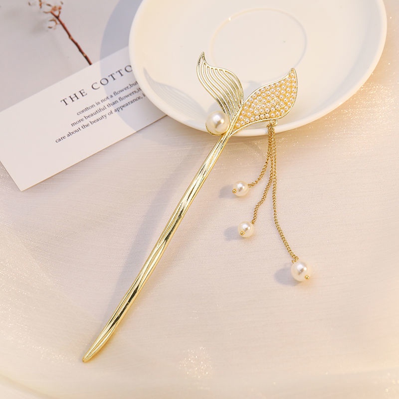 Trâm cài tóc hình đuôi cá phong cách hiện đại cho nữ