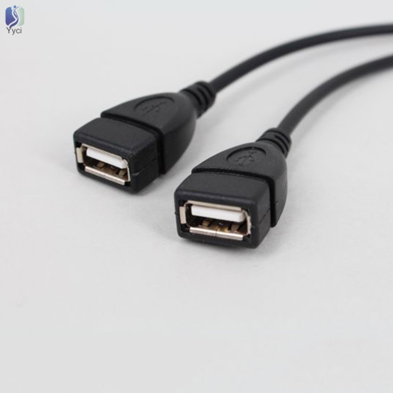 Dây cáp chia cổng USB 2.0 sang hai cổng USB siêu bền hình chữ Y 2 trong 1 cho điện thoại