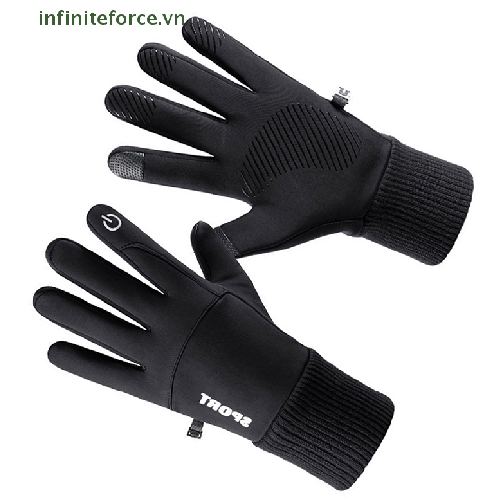 Găng Tay Thể Thao Chạy Xe Máy / Trượt Tuyết Chống Nước Giữ Ấm Không Trượt Có Thể Chạm Màn Hình Cảm Ứng Cho Nam