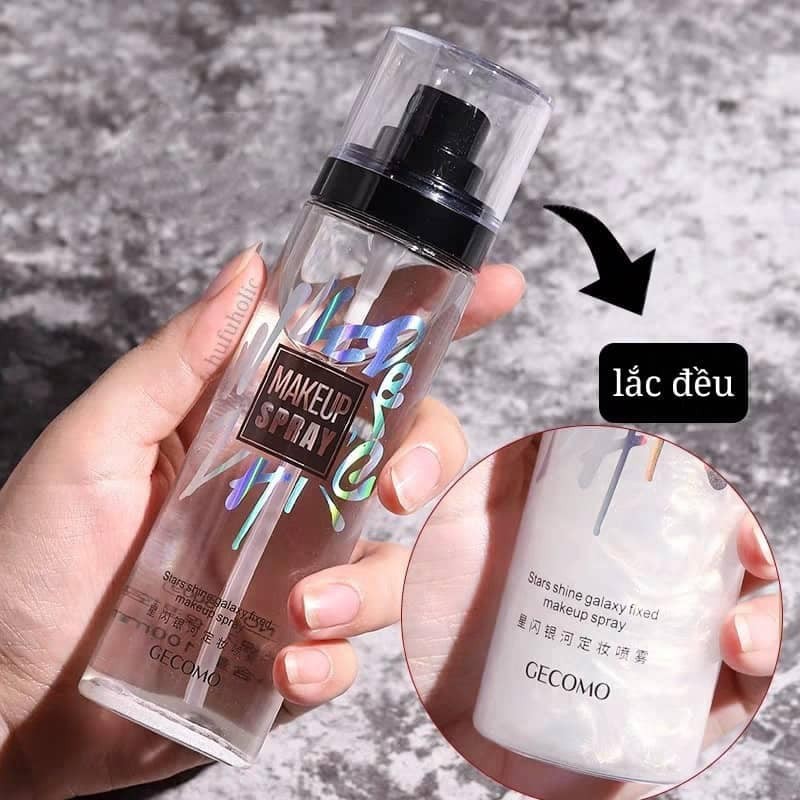 Xịt Khóa Makeup GECOMO Xịt Khóa Nền Kim Tuyến Nhũ Lấp Lánh Tạo Lớp Nền Căng Bóng | BigBuy360 - bigbuy360.vn