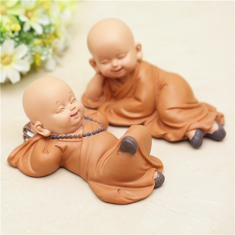 Tượng Chú Tiểu Nằm Siêu Dễ Thương