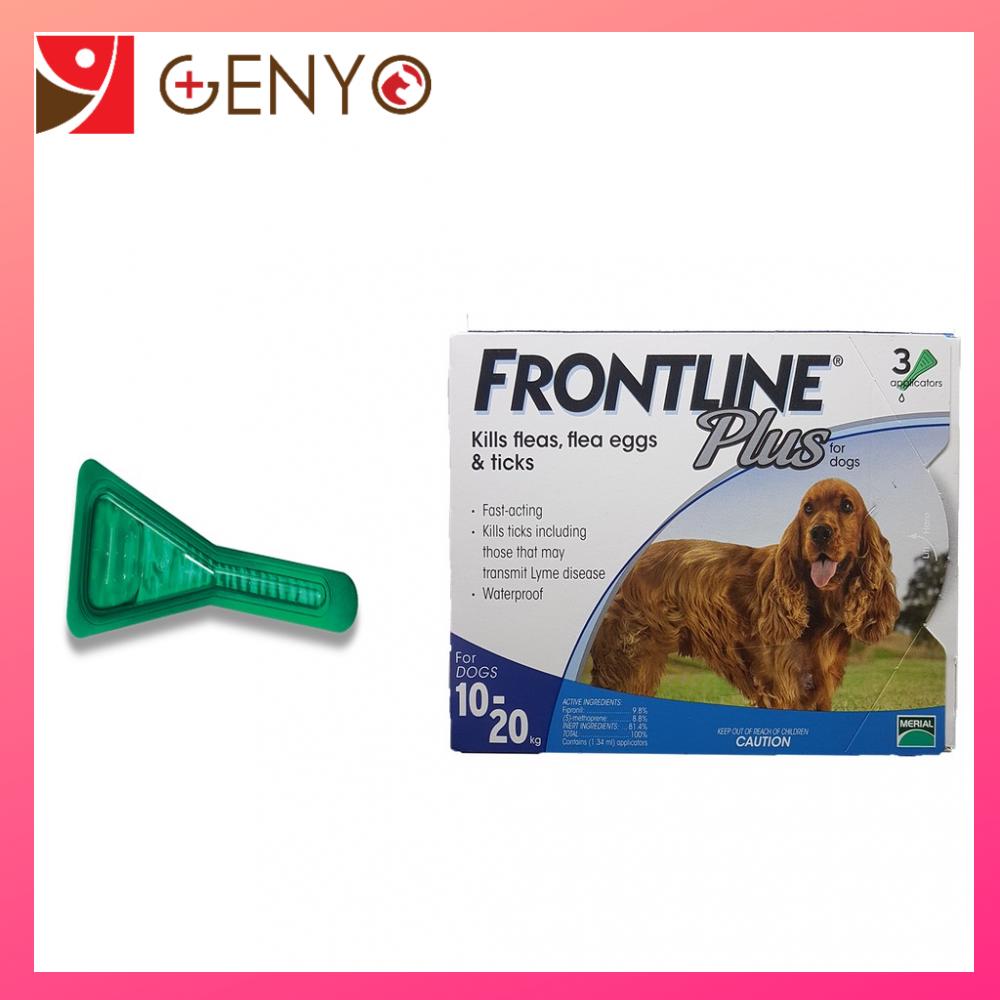 Lẻ 1 ống  nhỏ lưng trị viêm da, ve ghẻ, bọ chét chó từ 10-20kg - Merial Frontline (Không hộp)