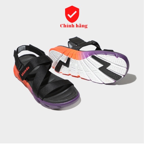 [Chính hãng] Shondo Sandal F6 sport ombre đế 2 màu cam-tím F6S8910