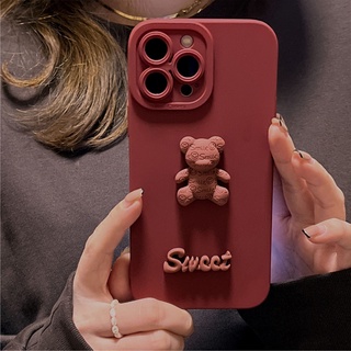Ốp lưng basic camera nổi - mẫu bear sweet nổi - vn025