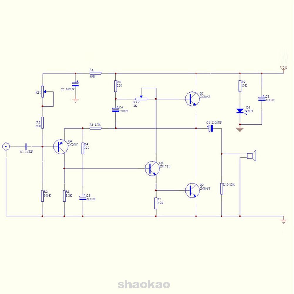 Bảng Mạch Khuếch Đại Âm Thanh 1969 Class A Diy