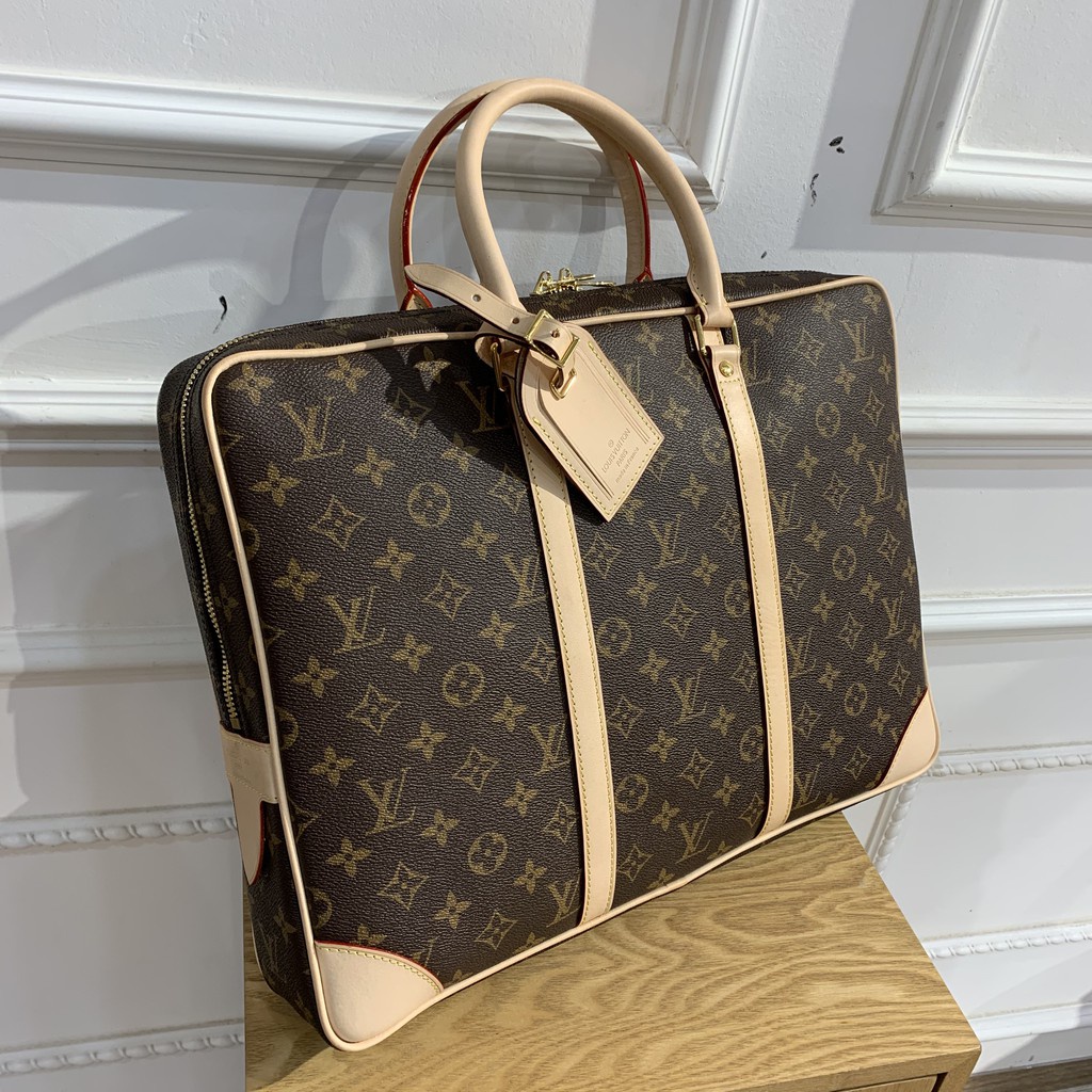 Cặp Laptop LV hoa nâu 40x29x6 CLV-07 | BigBuy360 - bigbuy360.vn