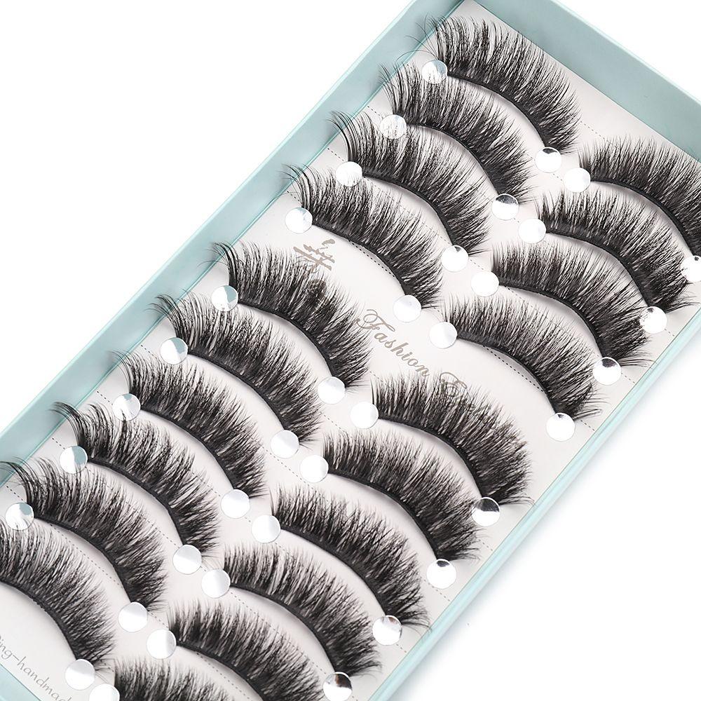 Set 10 Cặp Lông Mi Giả Mi Ngắn Tự Nhiên