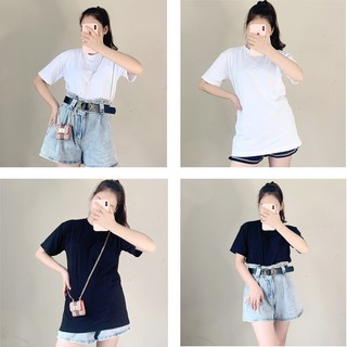 Áo thun nữ basic màu trắng, đen - áo phông form ôm nhẹ - co giãn 4 chiều - z302