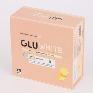 GLUWHITE Viên sủi trắng da Với Collagen, Vitamin C Hỗ Trợ Làm Đẹp Da, Giảm Mờ Nám. Hiệu Quả Sau 30 Ngày