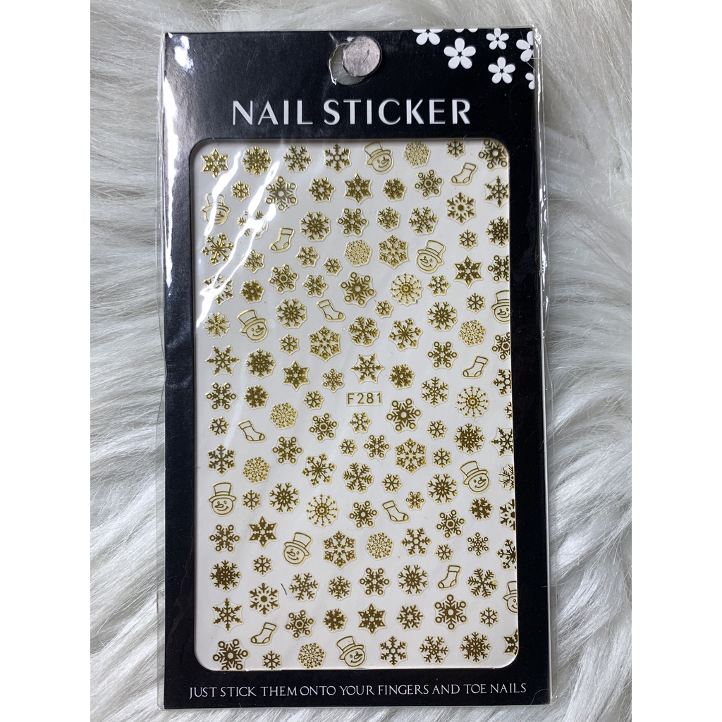 Sticker Trang Trí Móng Noel Siêu Đẹp 1