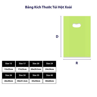 Túi Hột Xoài PE EIG Màu Sữa