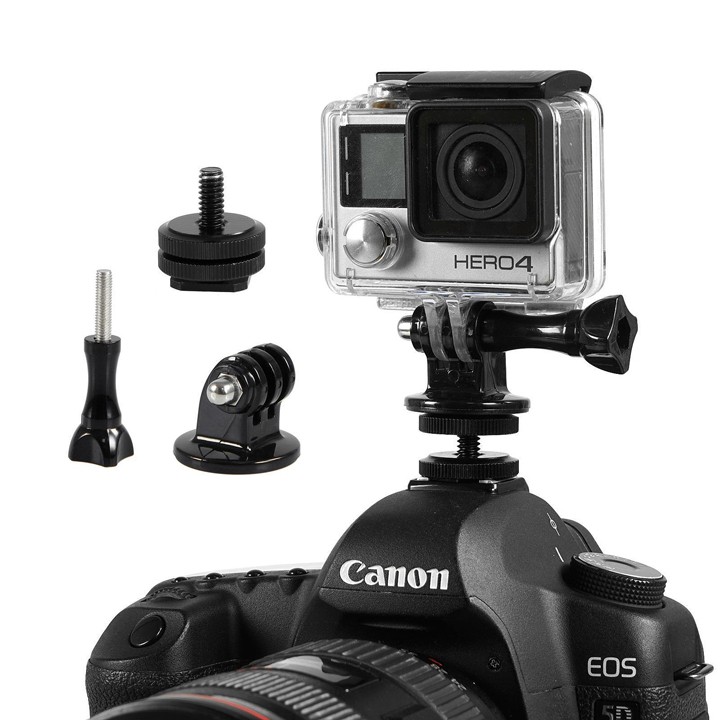 Mount gắn GoPro Hero lên máy ảnh chân hot shoe