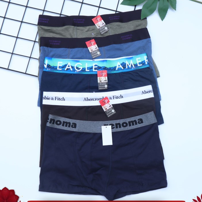 Quần lót Boxer | Quần Lót Đùi Nam vải thun cho moi lứa tuổi từ 35kg đến 80kg