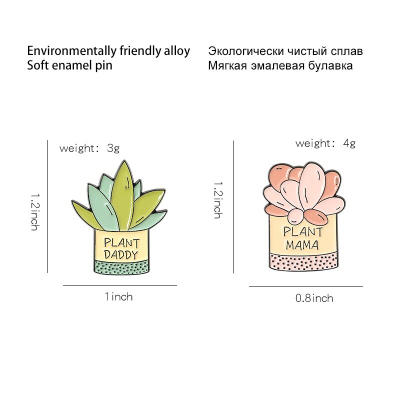 Huy hiệu cài áo hình khu vườn nhỏ nhắn xinh xắn