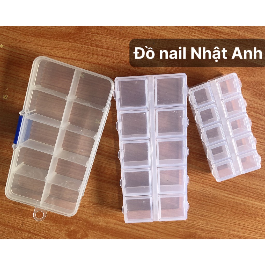 Hộp đựng đá nail 10,12ô