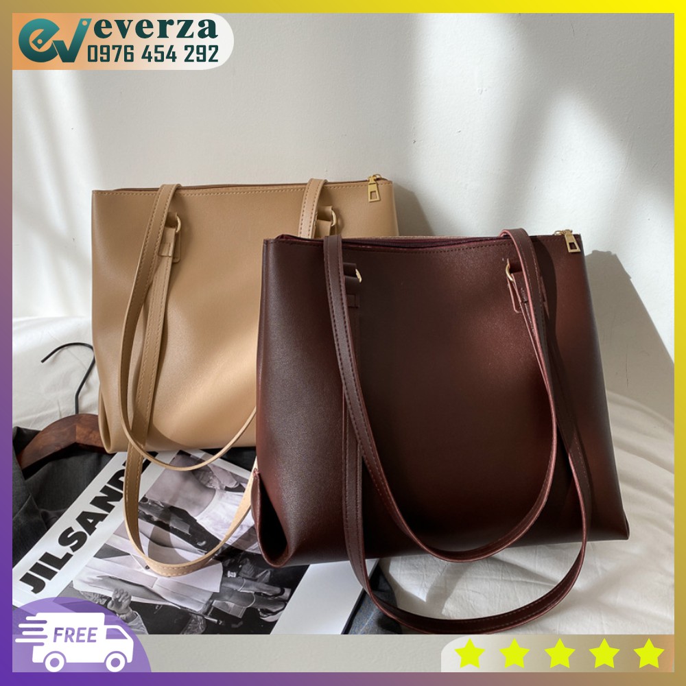 Túi Đeo Vai Da Cao Cấp Cỡ Lớn Cho Nữ 2 Dây Kiểu Dáng Basic Sang Trọng Thời Trang Công Sở Đựng Vừa A4 | BigBuy360 - bigbuy360.vn