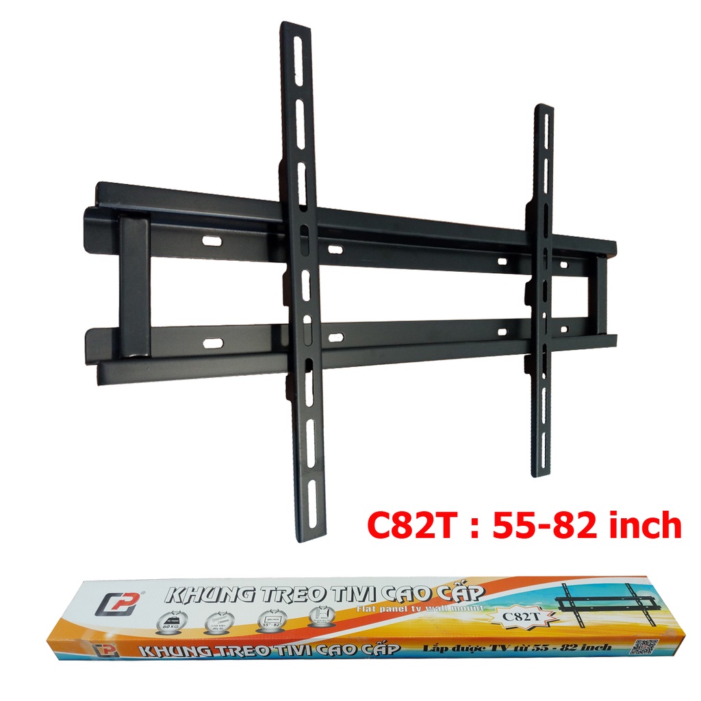 Khung treo tivi cố định Cảnh Phong kích thước từ 55-82 inch C82T - Hàng  chính