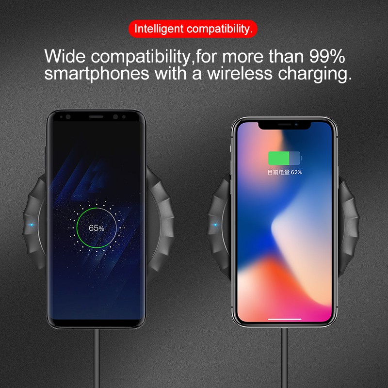 Sạc không dây Hoco 5W chất lượng cao cho Iphone X Xs Max Xr 8 Samsung S10 Plus