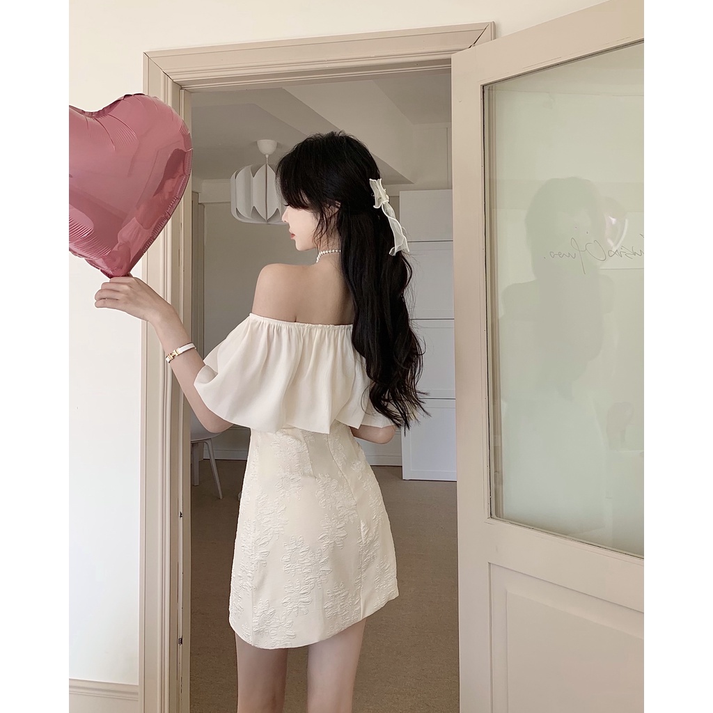 Váy Đầm Nữ Thiết Kế Trễ Vai Dáng Chữ A Cao Cấp Kiểu Pháp 2022 Mùa Hè Phù Hợp Kỉ Yếu Ăn Tiệc Đám Cưới Hàng Quảng Châu | WebRaoVat - webraovat.net.vn
