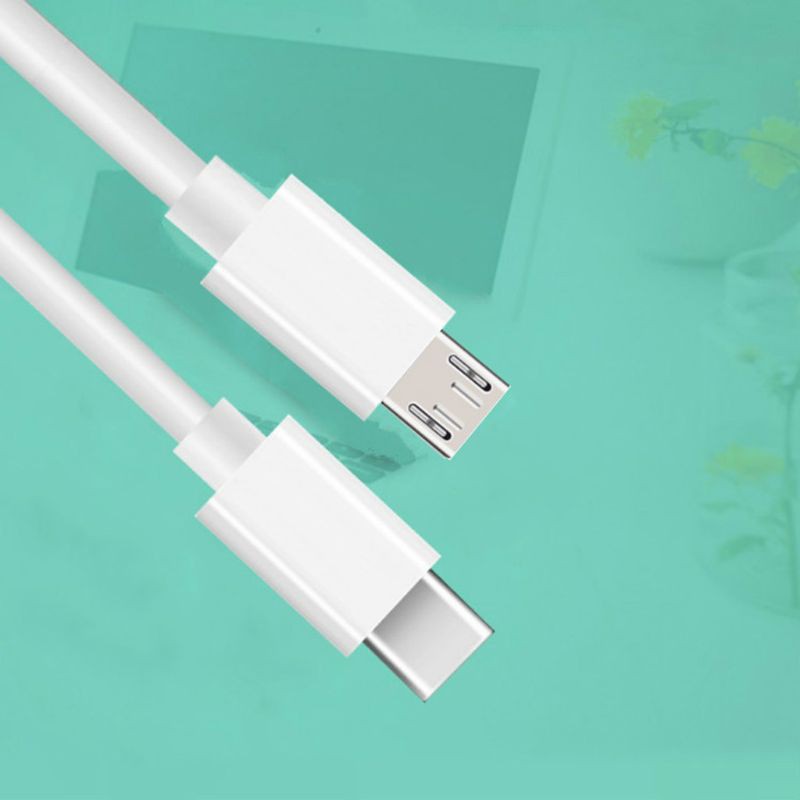 Dây cáp sạc truyền dữ liệu 1m giắc cắm USB C Type C sang giắc cắm Micro USB đồng bộ OTG