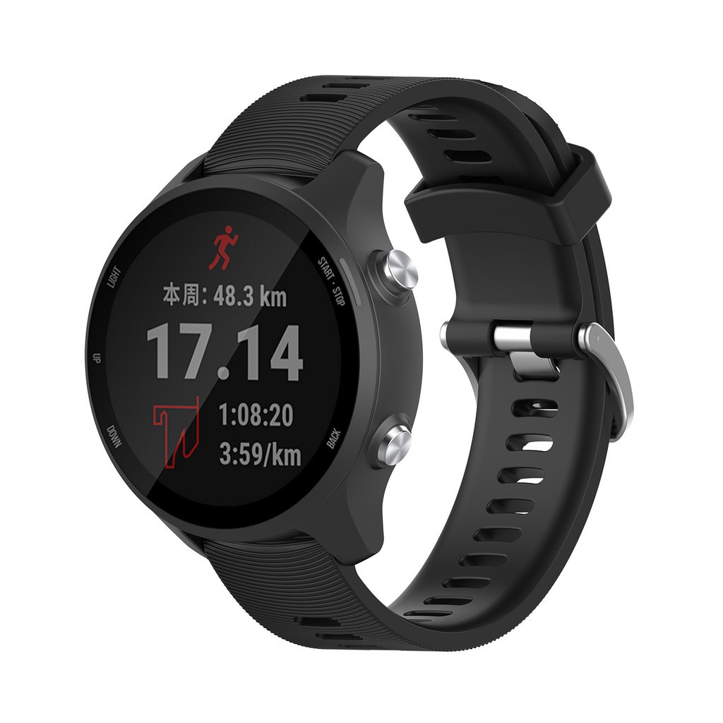 Dây đeo silicon 20mm cho đồng hồ Garmin Forerunner 245M/245/Samsung Galaxy Watch Active2/ Active Band /Amazfit Bip Lite