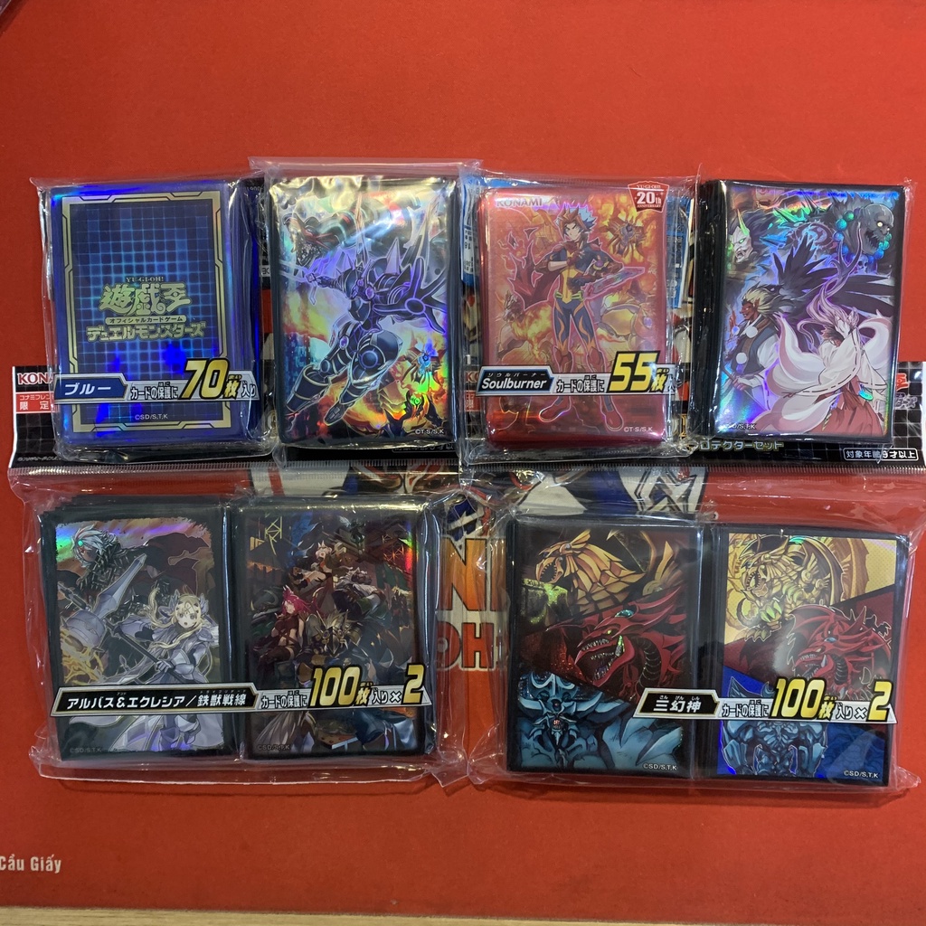 [Phụ Kiện Yugioh Cao Cấp] Bộ Sưu Tập Sleeve Yugioh Đỉnh Của Chóp -  Bọc Bài Yugioh Chính Hãng Kích Thước 6.2 x 8.9 cm