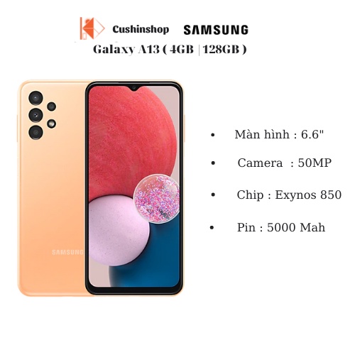 Điện thoại Samsung Galaxy A13 (4GB/128GB) Hàng chính hãng