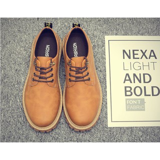Giày Boot Nam Cổ Thấp Vàng Bò GN288