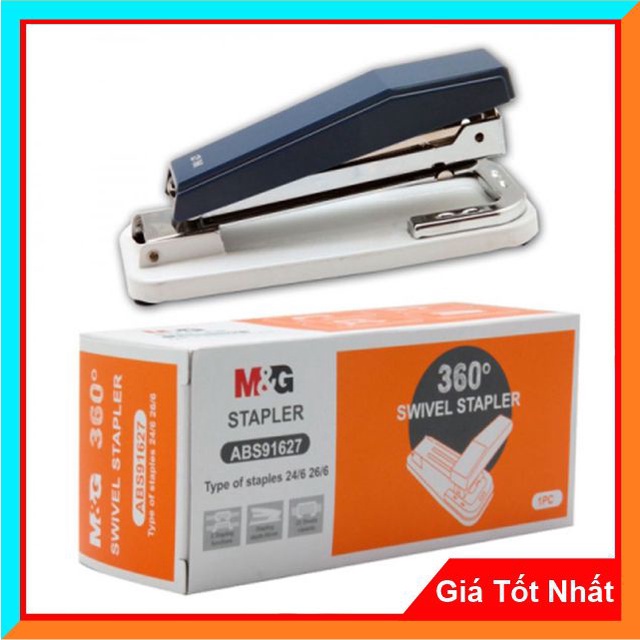 Dập Ghim, Bấm Ghim Tài Liệu 25  tờ Xoay Chiều 360 độ MG Mã Số 91627A