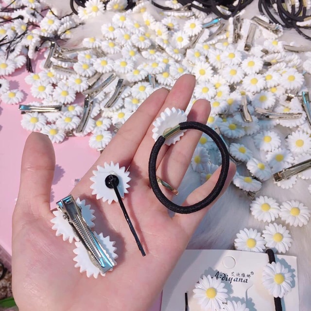 Set kẹp hoa cúc 4 món (2kẹp tăm, 1 kẹp 2 hoa, 1 kẹp 3 hoa)