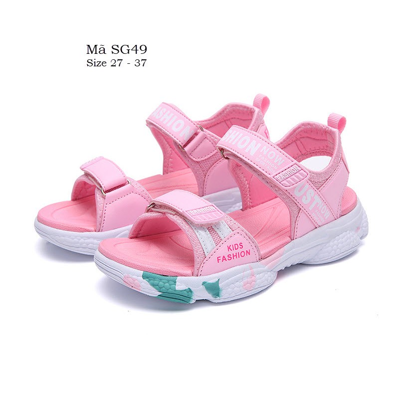 Giày sandal nữ đi học LIMIBABY siêu nhẹ quai ngang thể thao năng động cá tính phù hợp cho trẻ em gái 3 đến 12 tuổi SG49