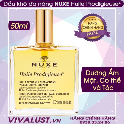 Dầu khô đa năng Nuxe Huile Prodigieuse® (50ml)