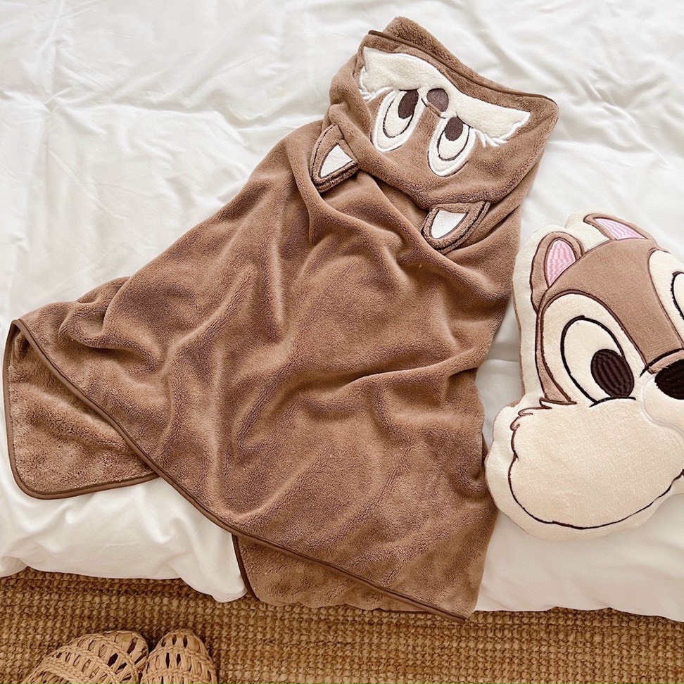 Chăn ủ ấm cho bé hiệu Disney cao cấp, chăn choàng cho bé chất liệu nhung tuyết chống tích điện không phai mầu sẵn hàng