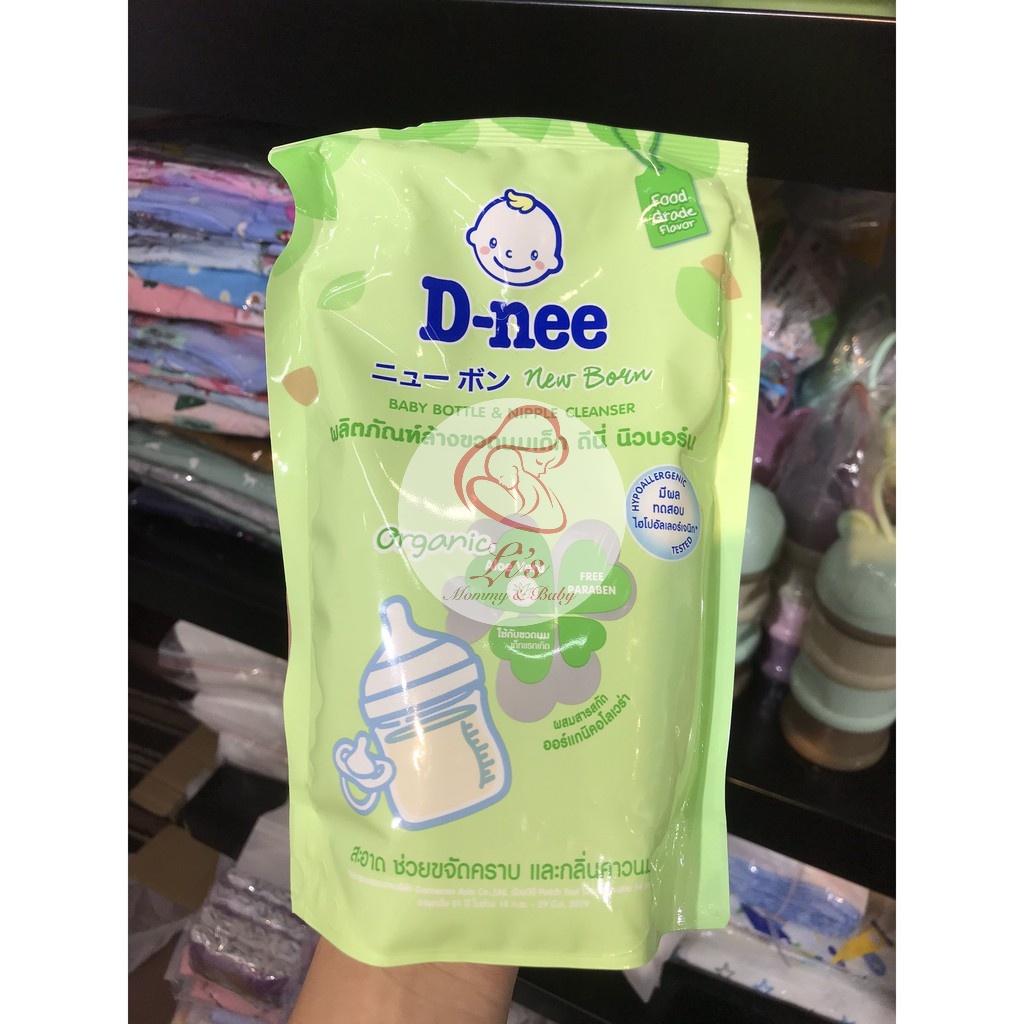 Nước rửa bình sữa Dnee Organic Thái Lan vệ sinh bình sữa núm ti an toàn cho mẹ và bé Mã NRB390