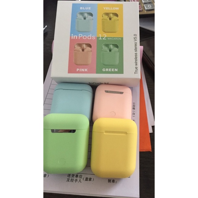 [BÁN CHẠY]Tai nghe airpod bluetooth 5.0 inpod 12 nhiều màu sắc xinh | BigBuy360 - bigbuy360.vn