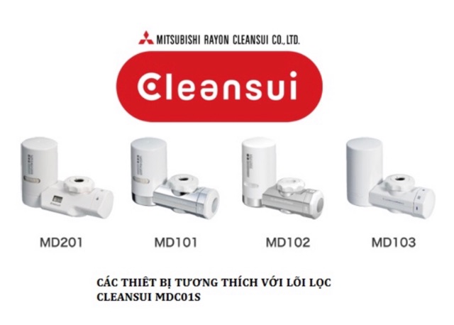 [BILL NHẬT] Lõi lọc nước thay thế MDC01SZ-AS Mitsubishi Cleansui chính hãng nhập Nhật