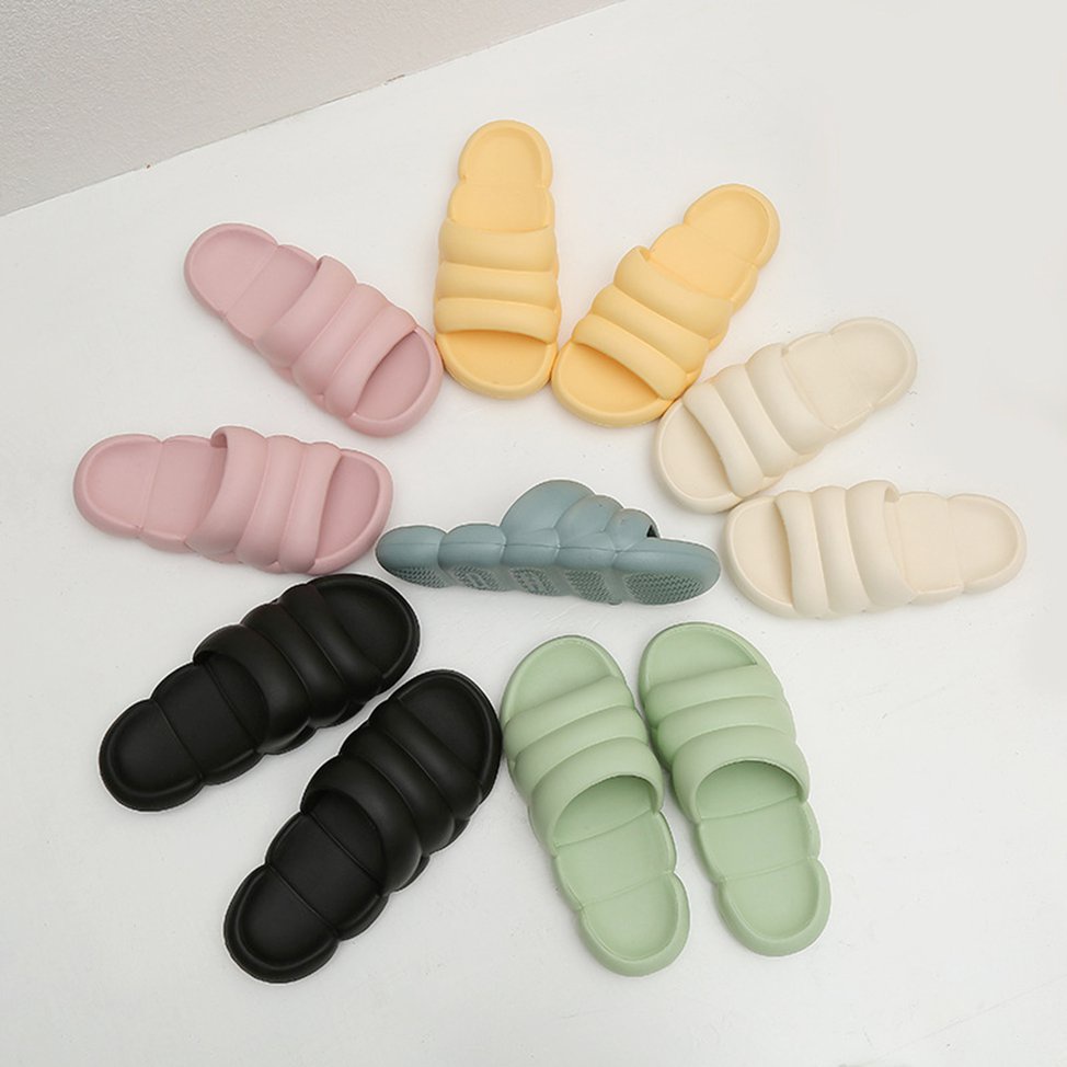 Dép đi trong nhà đế dày hình sâu bướm mềm mại đáng yêu cho cả nam và nữ