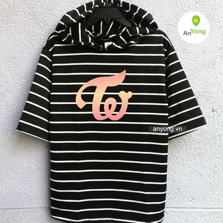 Hoodie sọc tay lửng TWICE