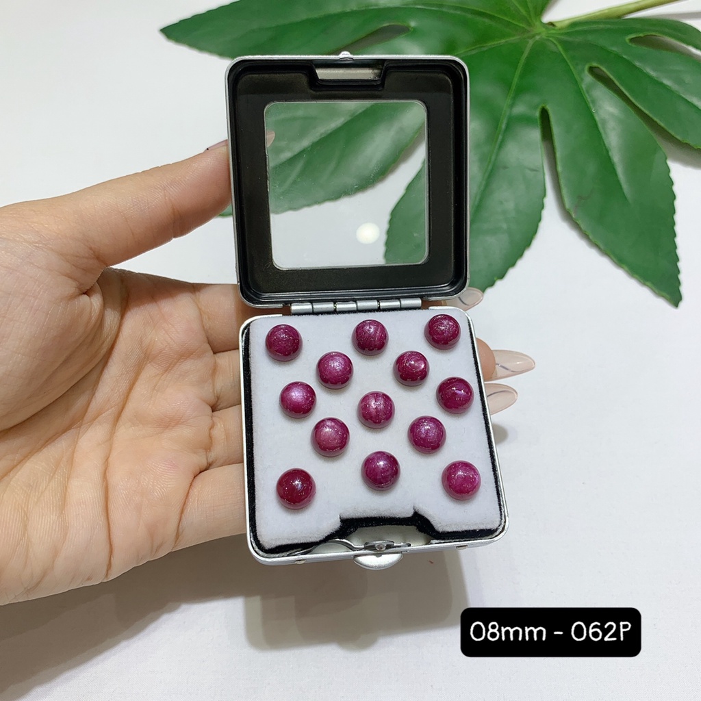 Mặt Đá Ruby Nam Phi Size Tròn 6-10mm Mới Về