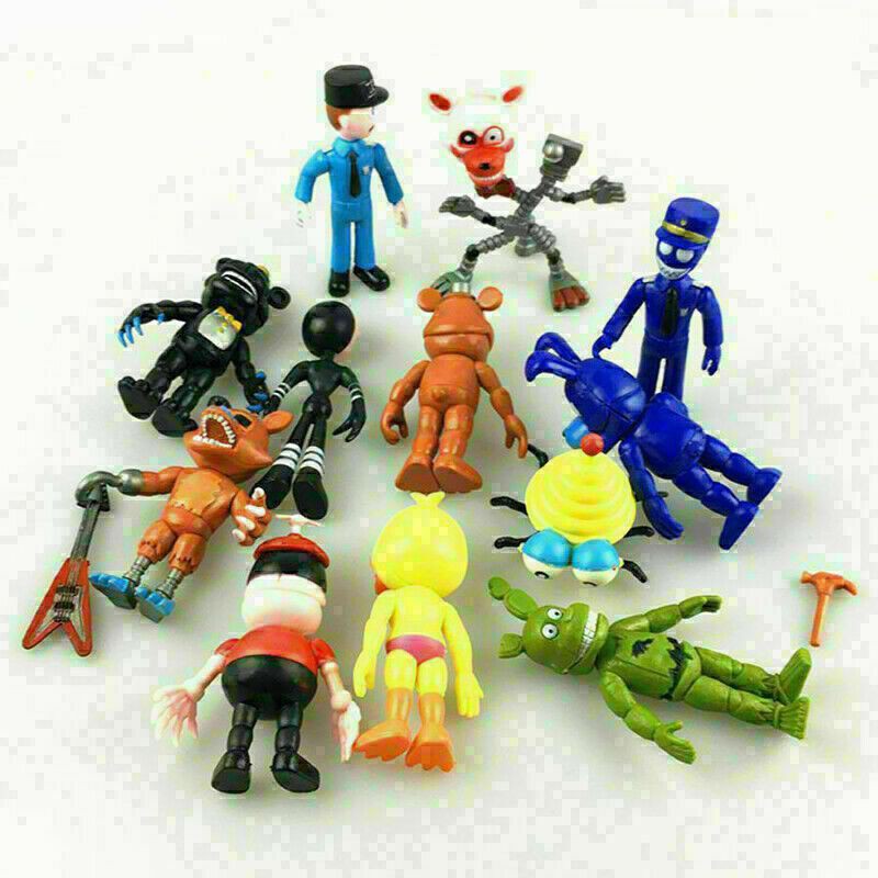 Set 12 Mô Hình Đồ Chơi Nhân Vật Trong Five Nights At Freddy 's Chica Freddy