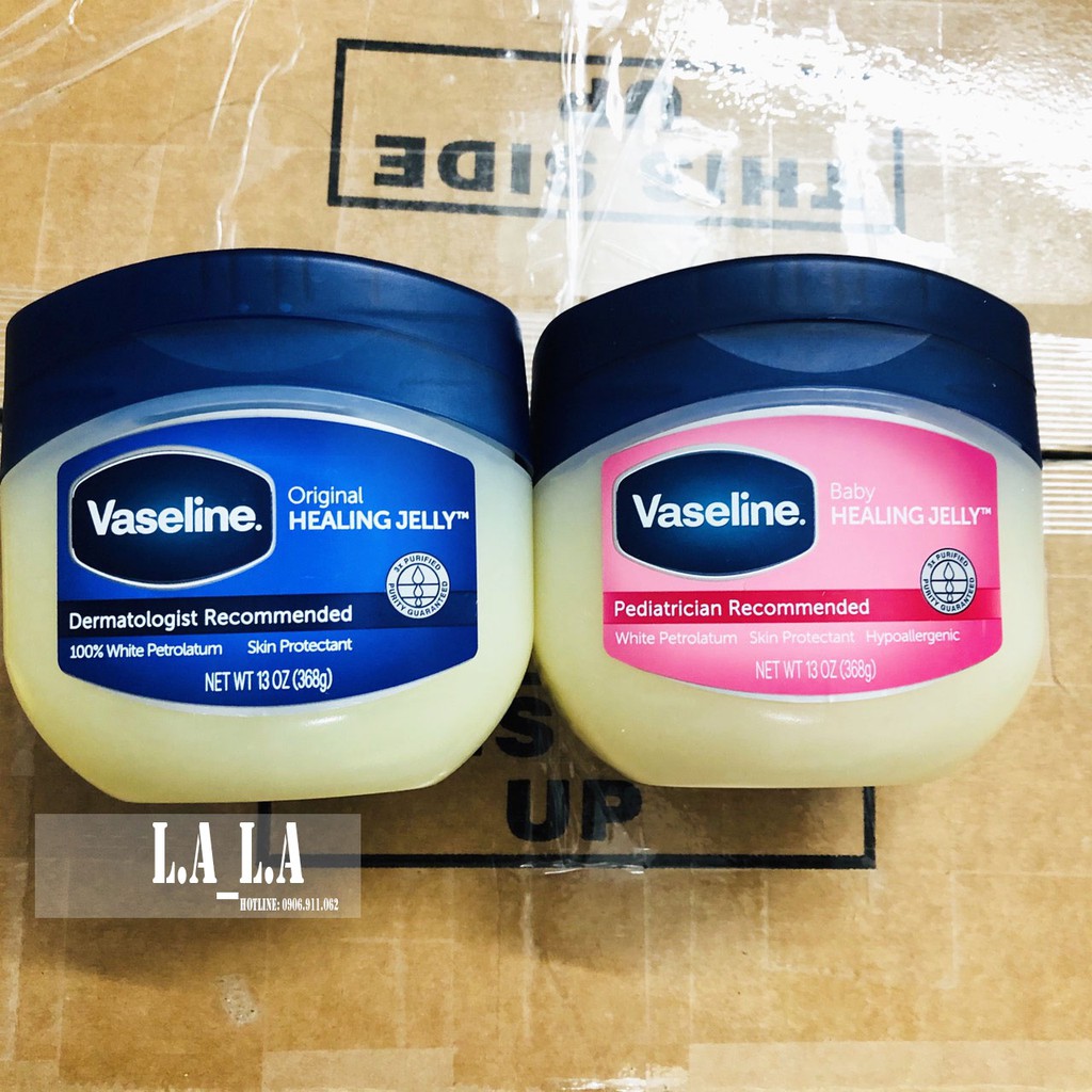 (368G) SÁP DƯỠNG ẨM VASELINE PURE PETROLEUM JELLY 368G Của Mỹ