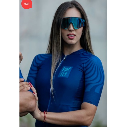 Bộ quần áo chạy xe đạp tay ngắn thời trang dành cho nam và nữ