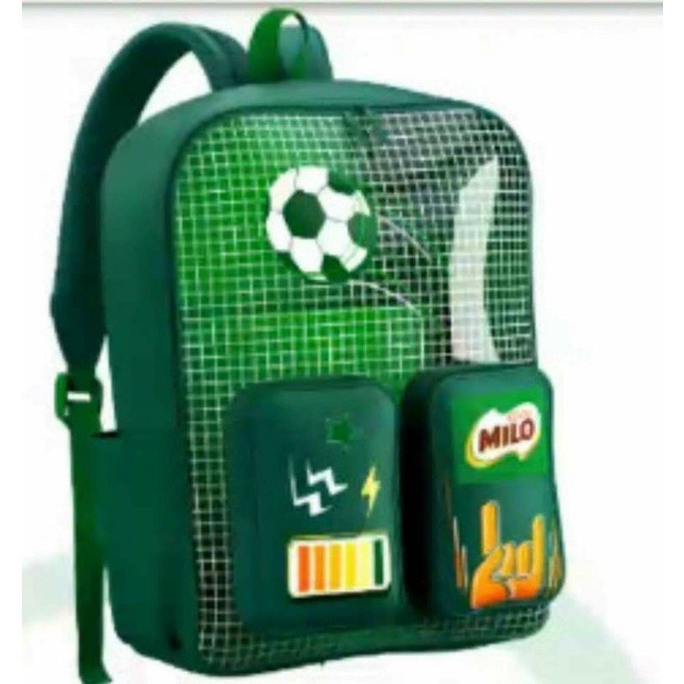 Balo Milo Cho Bé Cấp 1 , Cấp 2 Đi Học, Dã Ngoại, Đi Chơi - 1 Ngăn Lớn Có Vách Chia - 2 Ngăn Nhỏ Phía Bên Ngoài Xinh Xắn