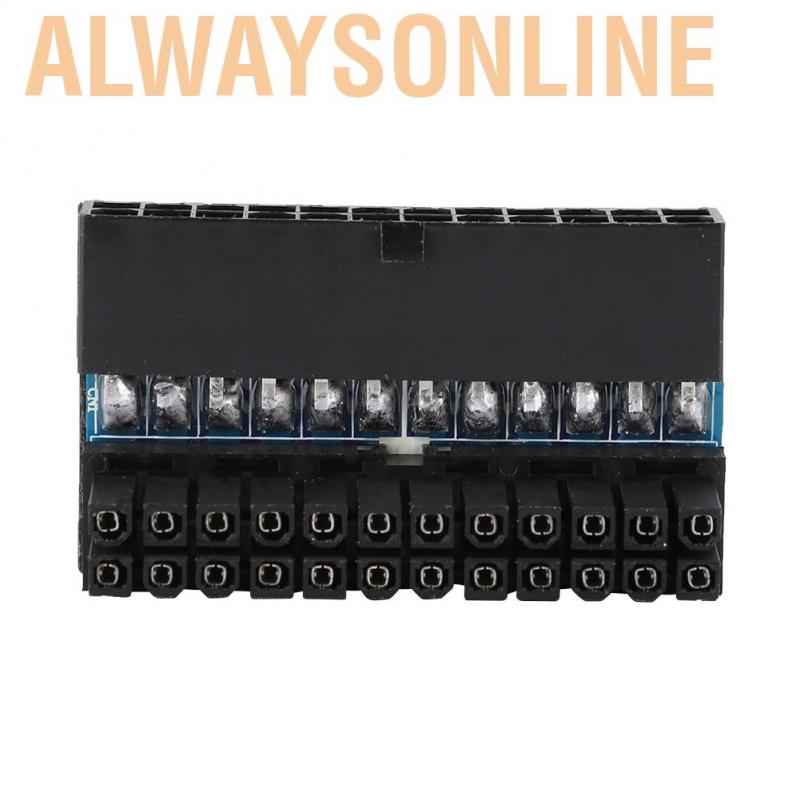 Alwaysonline 24Pin Female to Male 90 Degree Right Angle ATX Power Connector Adapter  change the mounting direction