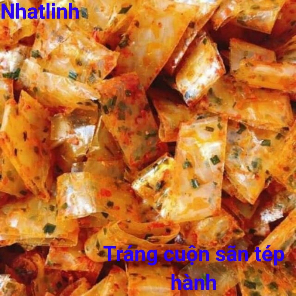 BÁNH TRÁNG TÉP HÀNH CUỘN SÃN THƠM NGON