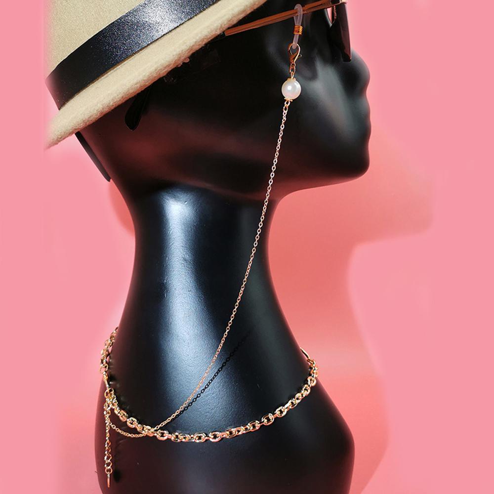 Dây Đeo Mắt Kính Chống Thất Lạc Họa Tiết Hoa Rỗng Kèm Kẹp Mắt Kính