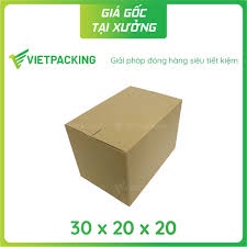 ComBo 20 Hộp Carton 30x20x20 Chuyên Shipcod Gía Rẻ - hộp Carton Đóng Hàng