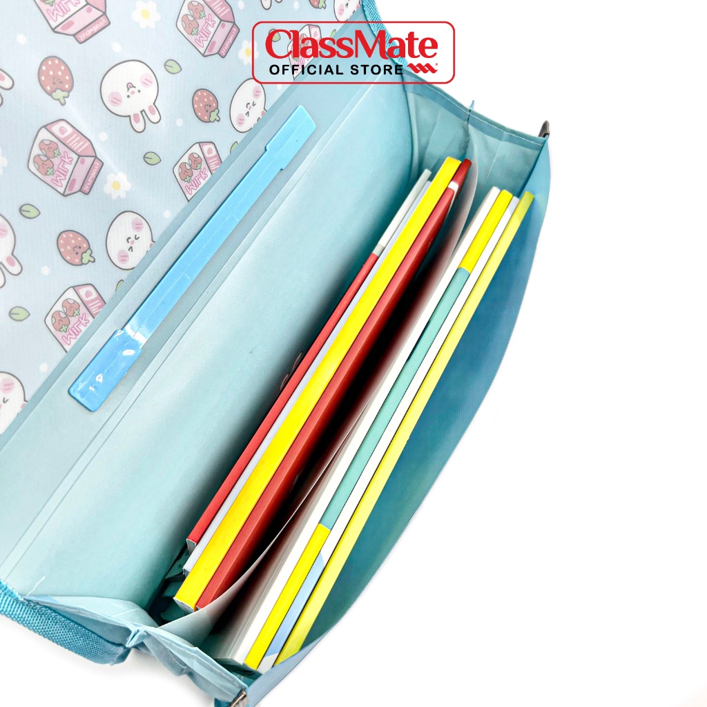 Cặp Học Thêm 2 Ngăn Rabbit CLASSMATE Hình Ngộ Nghĩnh, Chất Liệu Nhựa Nguyên Sinh An Toàn (33x24x8.5cm) CL-SB307