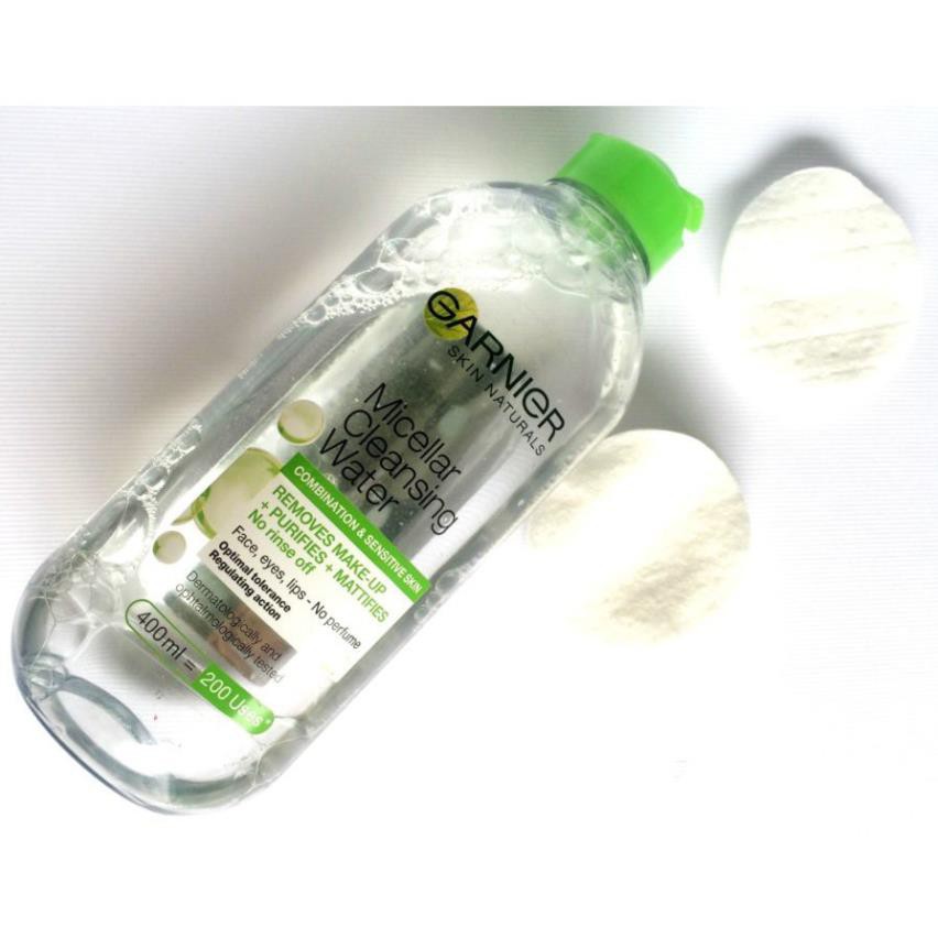 Nước tẩy trang garnier pháp 400ml, 125ml Garnier xanh lá | BigBuy360 - bigbuy360.vn