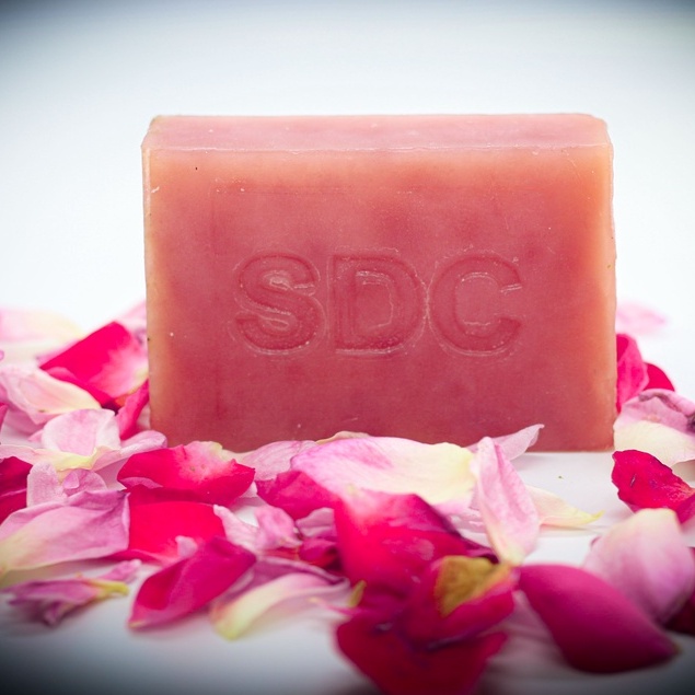 Xà bông sinh dược hoa hồng chiết xuất 100% thiên nhiên dùng rửa mặt, rửa tay, dưỡng mềm da, thư giãn